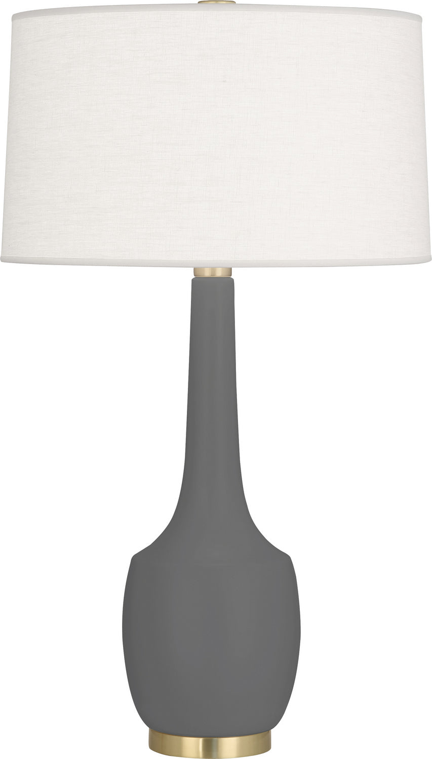 Robert Abbey - MCR70 - One Light Table Lamp - Delilah - Matte Ash Glazed Ceramic