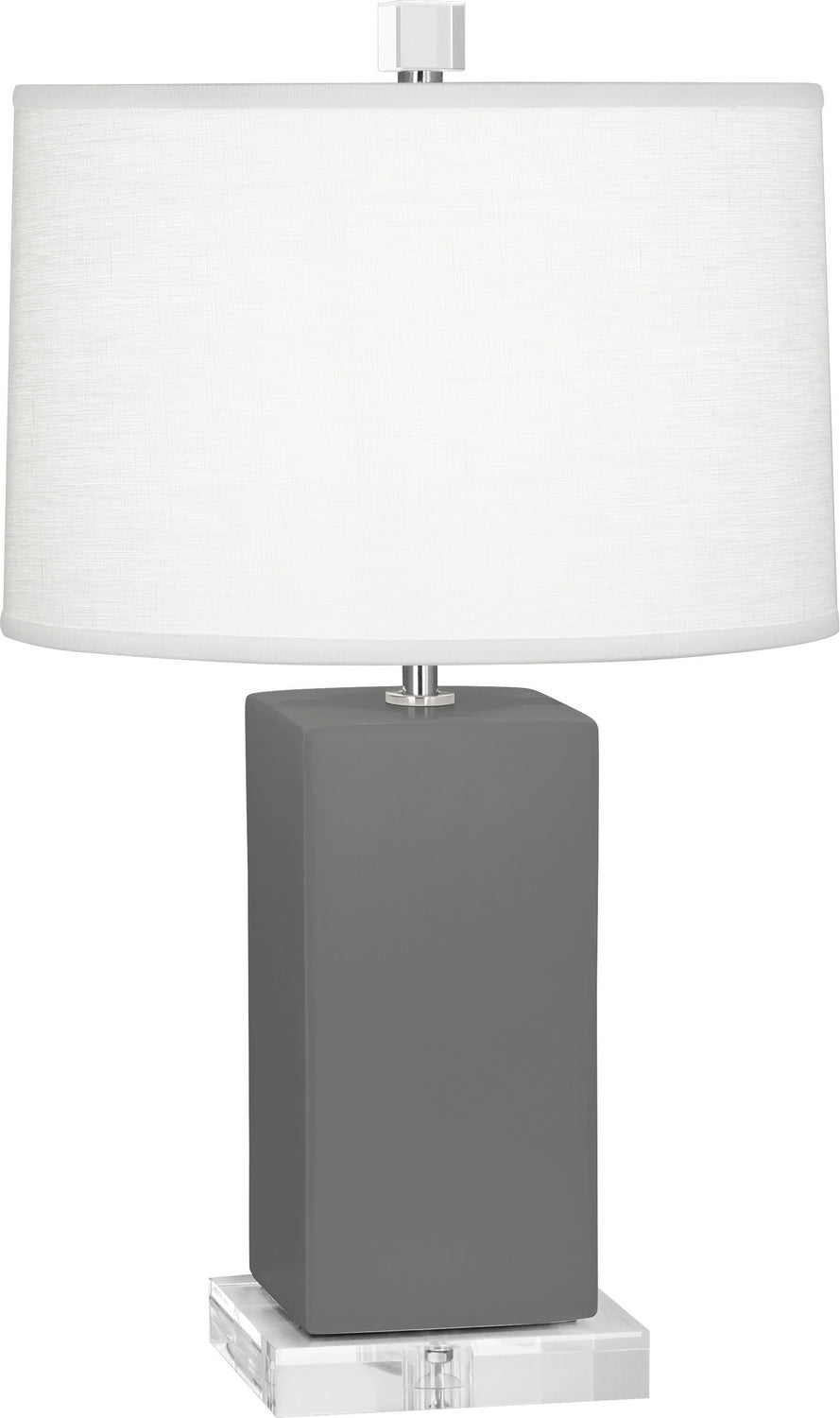 Robert Abbey - MCR90 - One Light Accent Lamp - Small Harvey - Matte Ash Glazed Ceramic