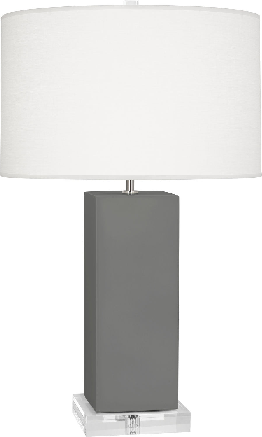 Robert Abbey - MCR95 - One Light Table Lamp - Harvey - Matte Ash Glazed Ceramic