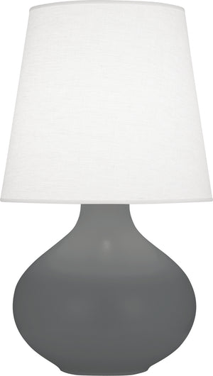 Robert Abbey - MCR99 - One Light Table Lamp - June - Matte Ash Glazed Ceramic