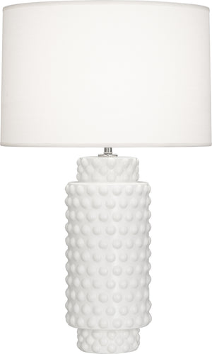 Robert Abbey - MLY08 - One Light Table Lamp - Dolly - Matte Lily Glazed Textured Ceramic