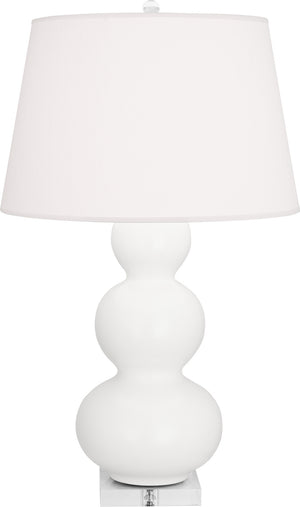 Robert Abbey - MLY43 - One Light Table Lamp - Triple Gourd - Matte Lily Glazed Ceramic w/Lucite Base