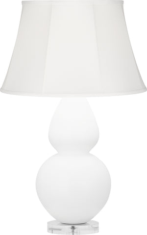 Robert Abbey - MLY61 - One Light Table Lamp - Double Gourd - Matte Lily Glazed Ceramic w/Lucite Base