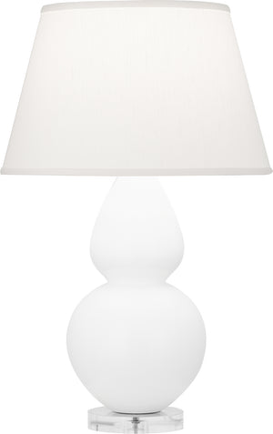 Robert Abbey - MLY62 - One Light Table Lamp - Double Gourd - Matte Lily Glazed Ceramic w/Lucite Base