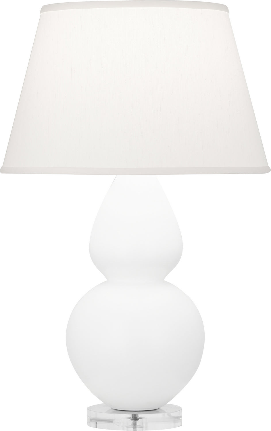 Robert Abbey - MLY62 - One Light Table Lamp - Double Gourd - Matte Lily Glazed Ceramic w/Lucite Base