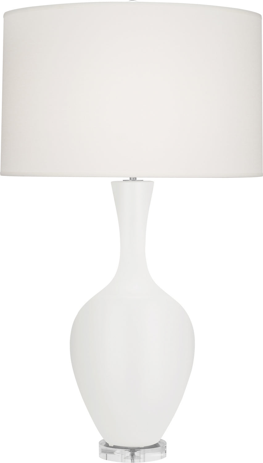 Robert Abbey - MLY80 - One Light Table Lamp - Audrey - Matte Lily Glazed Ceramic