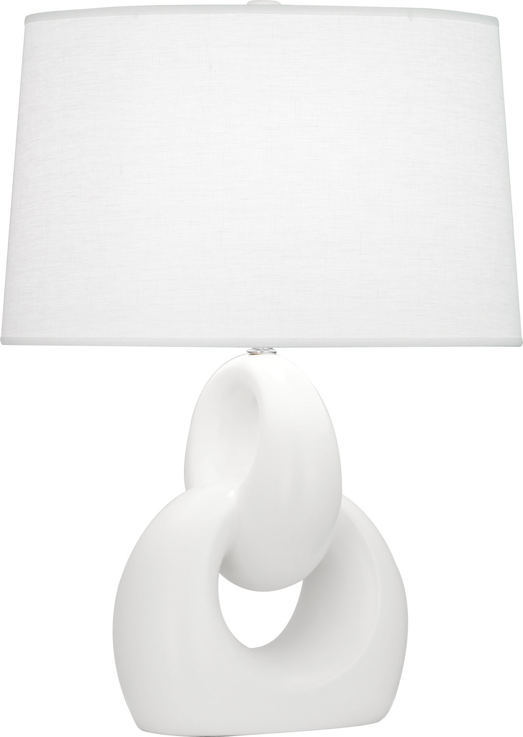 Robert Abbey - MLY81 - One Light Table Lamp - Fusion - Matte Lily Glazed Ceramic w/Polished Nickel