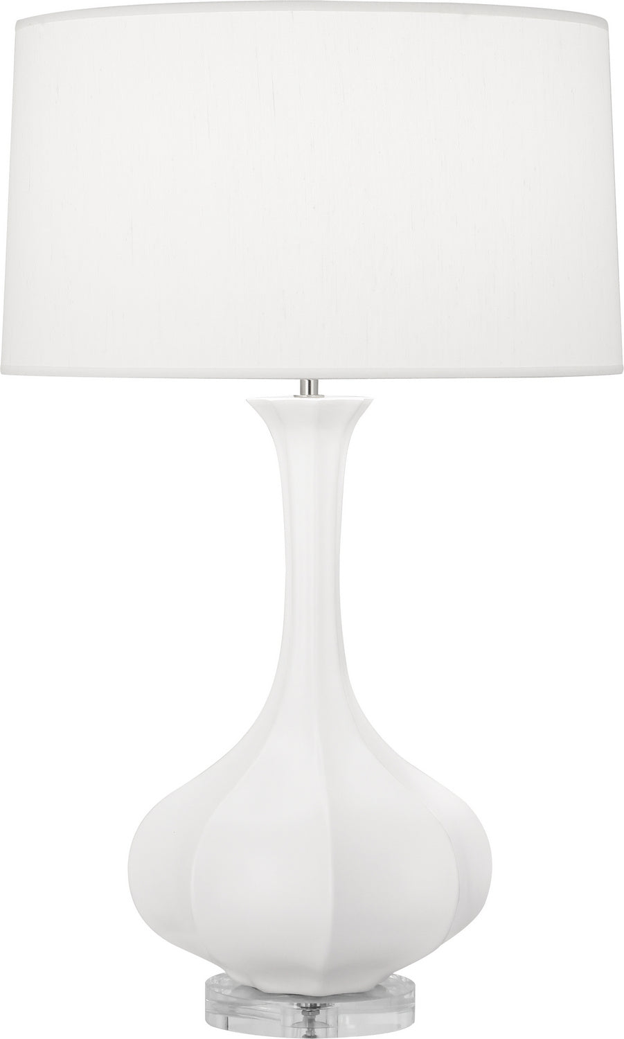 Robert Abbey - MLY96 - One Light Table Lamp - Pike - Matte Lily Glazed Ceramic w/Lucite Base