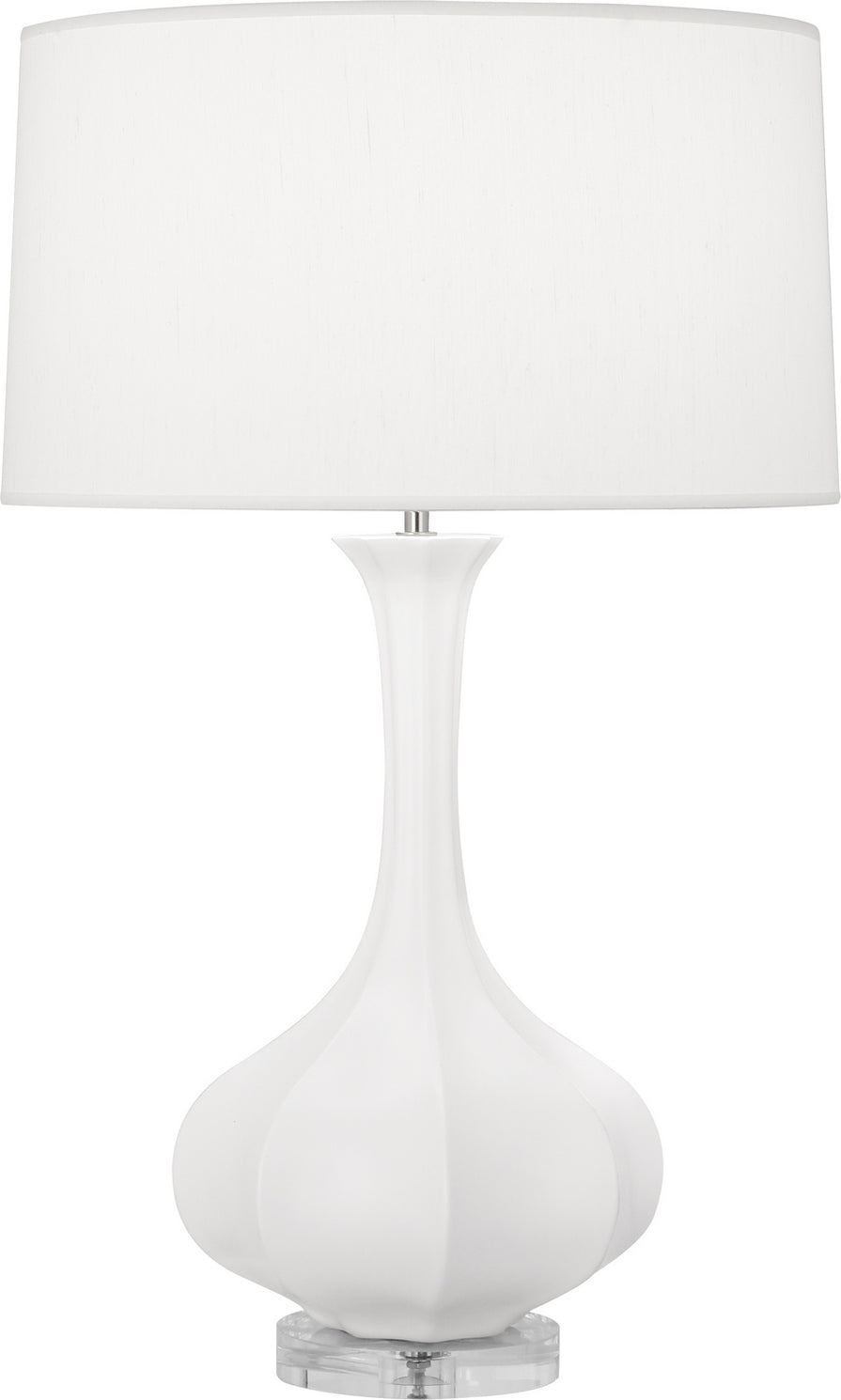 Robert Abbey - MLY96 - One Light Table Lamp - Pike - Matte Lily Glazed Ceramic w/Lucite