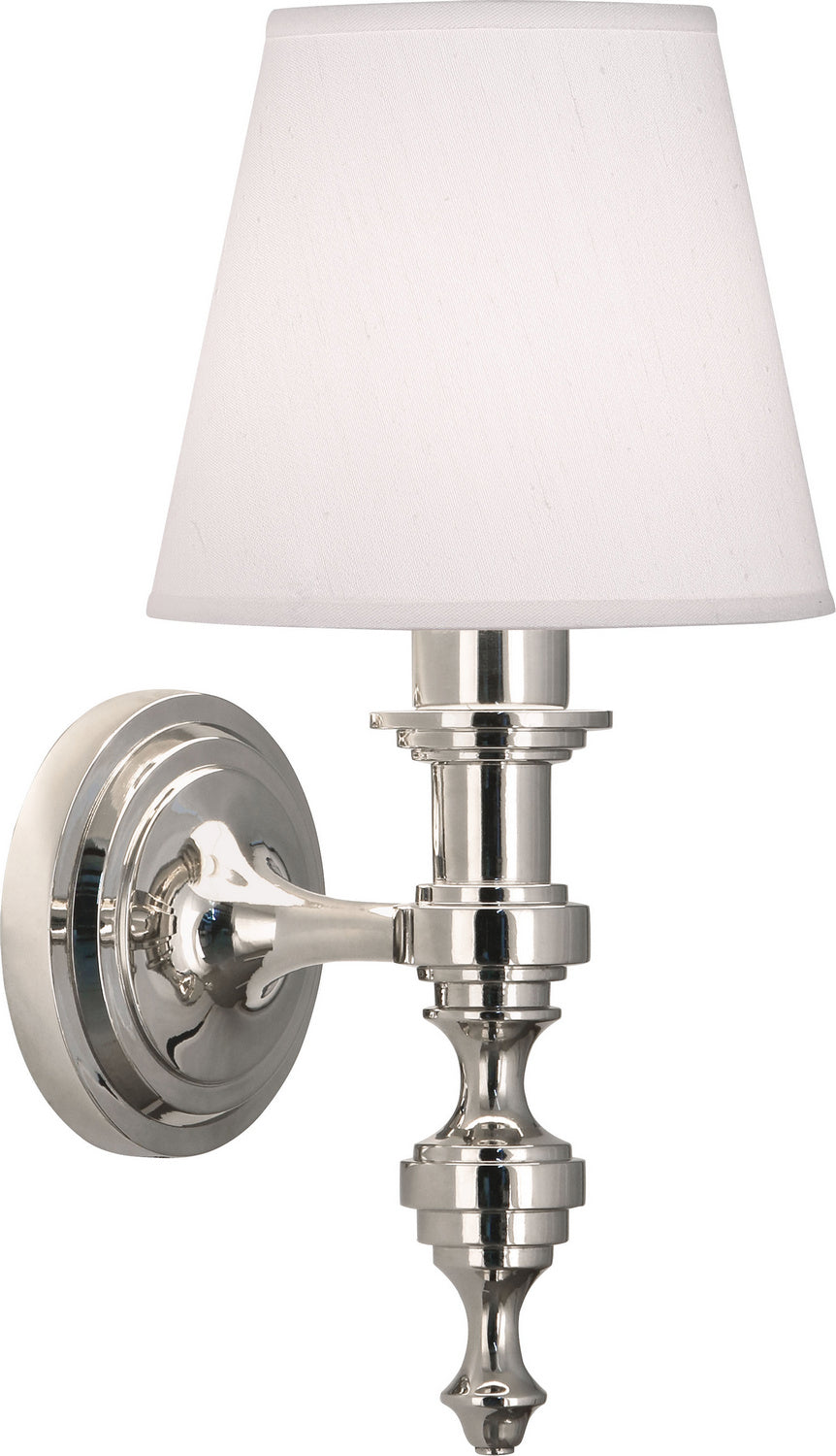 Robert Abbey - S1224 - One Light Wall Sconce - Arthur - POLISHED NICKEL