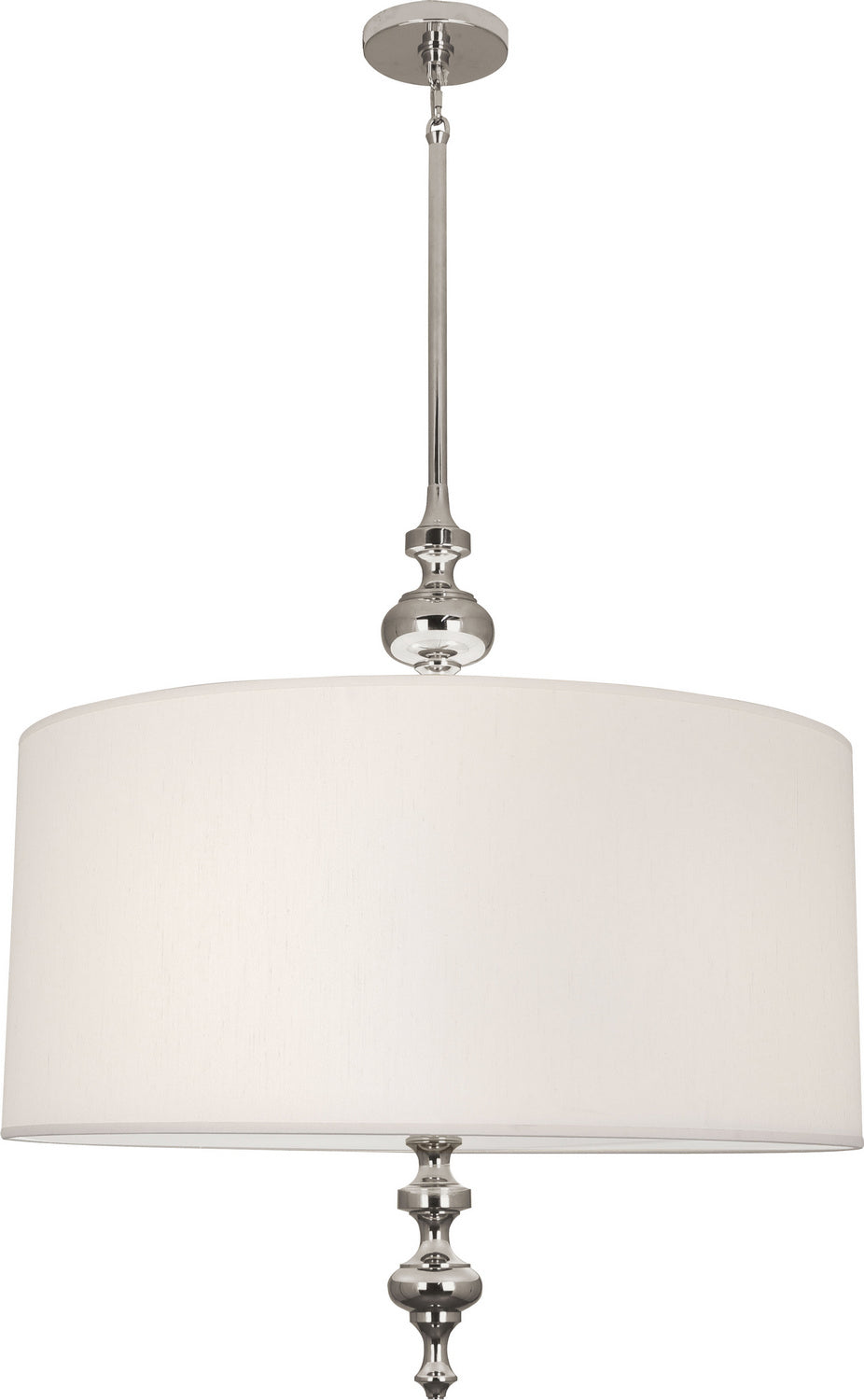 Robert Abbey - S1225 - Three Light Pendant - Arthur - Polished Nickel