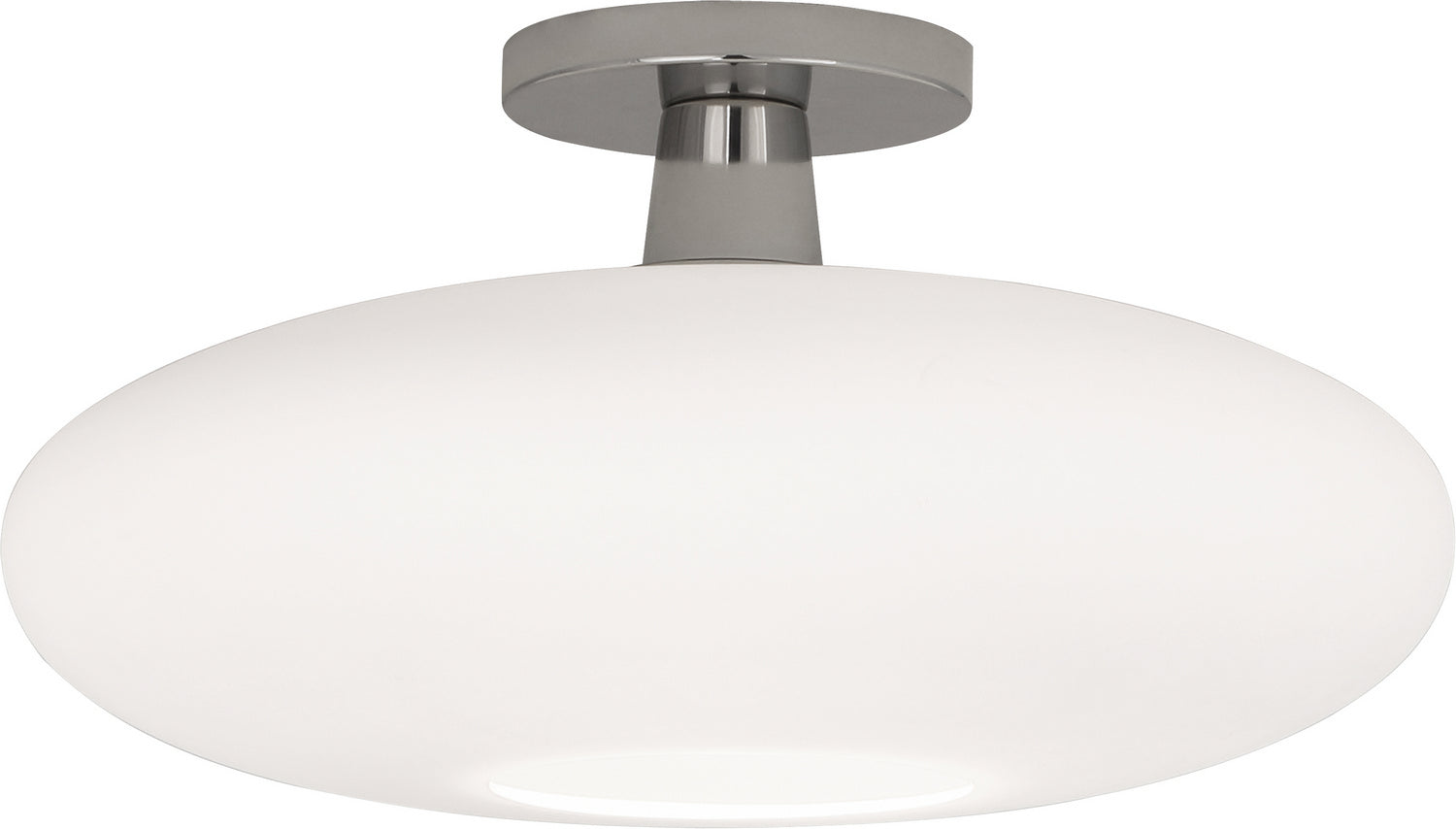 Robert Abbey - S2039 - One Light Flushmount - Rico Espinet Ovo - Polished Nickel