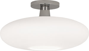 Robert Abbey - S2039 - One Light Flushmount - Rico Espinet Ovo - Polished Nickel