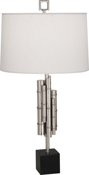 Robert Abbey - S634 - One Light Table Lamp - Jonathan Adler Meurice - Polished Nickel w/Matte Black Base