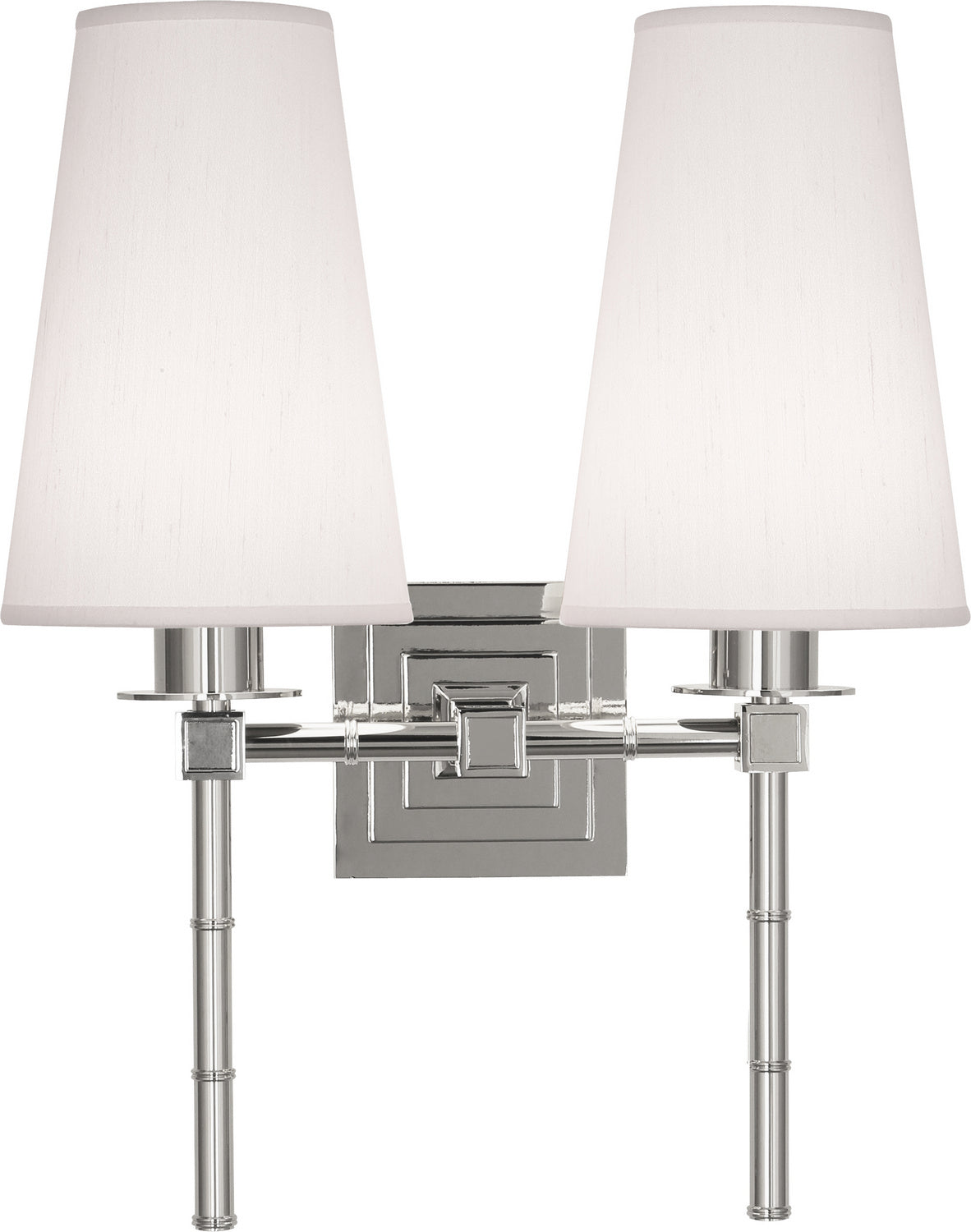 Robert Abbey - S724W - Two Light Wall Sconce - Jonathan Adler Meurice - Polished Nickel