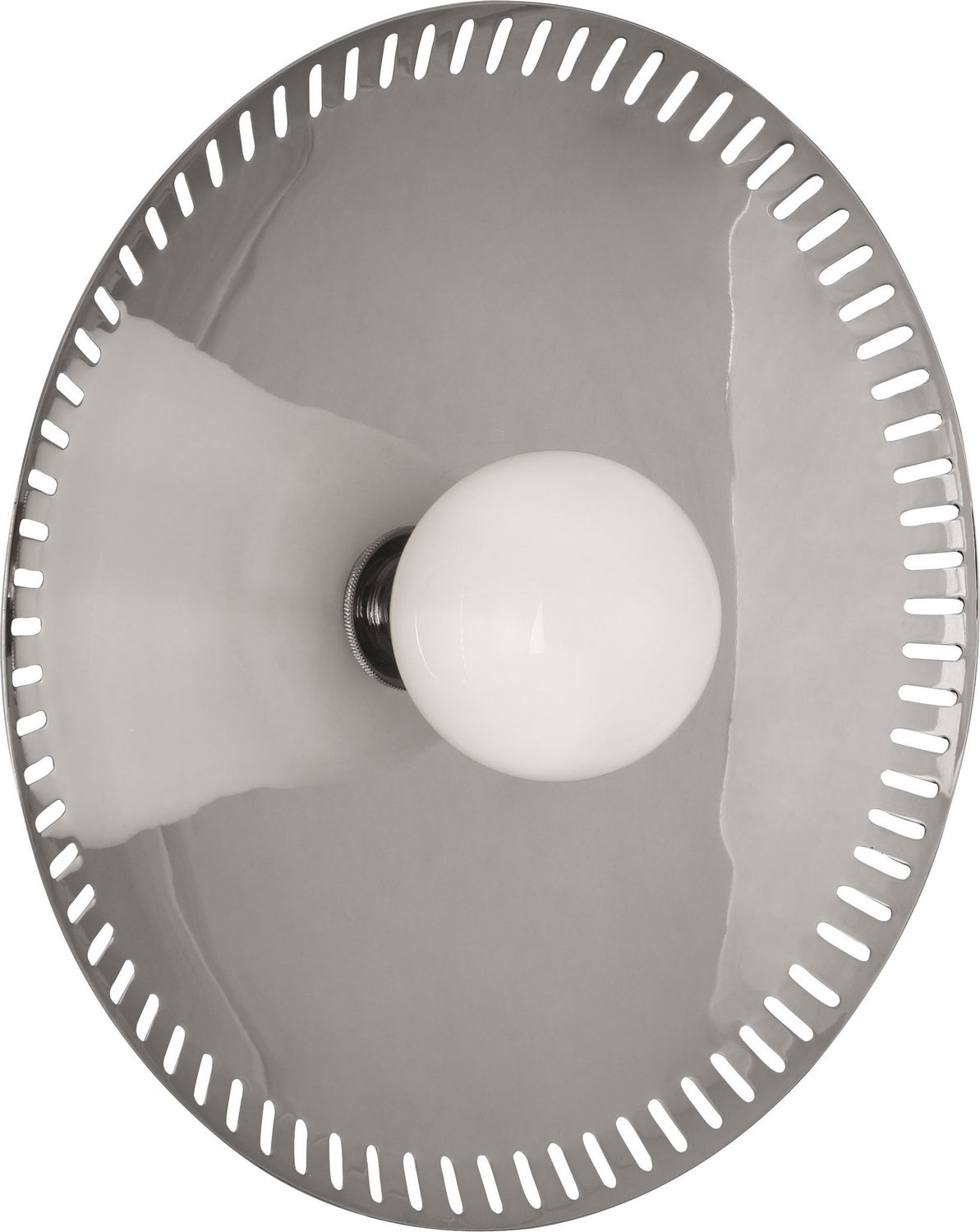 Robert Abbey - S776 - LED Wall Sconce - Jonathan Adler Rio - Polished Nickel w/White Glass Shade