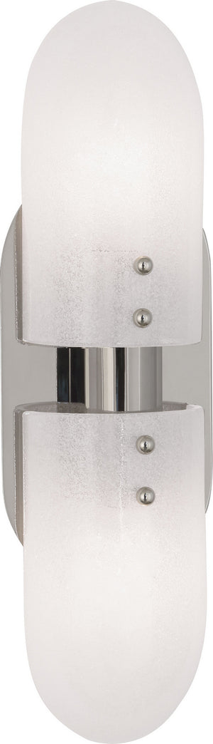 Robert Abbey - S911 - Two Light Wall Sconce - Jonathan Adler Vienna - Polished Nickel