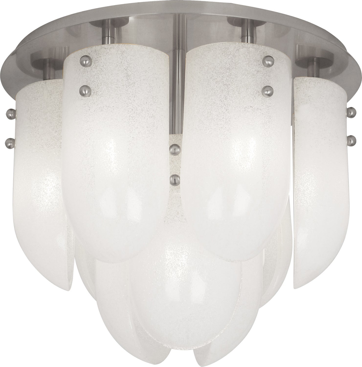 Robert Abbey - S912 - Seven Light Flushmount - Jonathan Adler Vienna - Polished Nickel