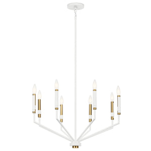 Kichler - 52349WH - Eight Light Chandelier - Armand - White