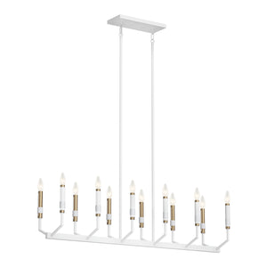 Kichler - 52350WH - 12 Light Chandelier - Armand - White