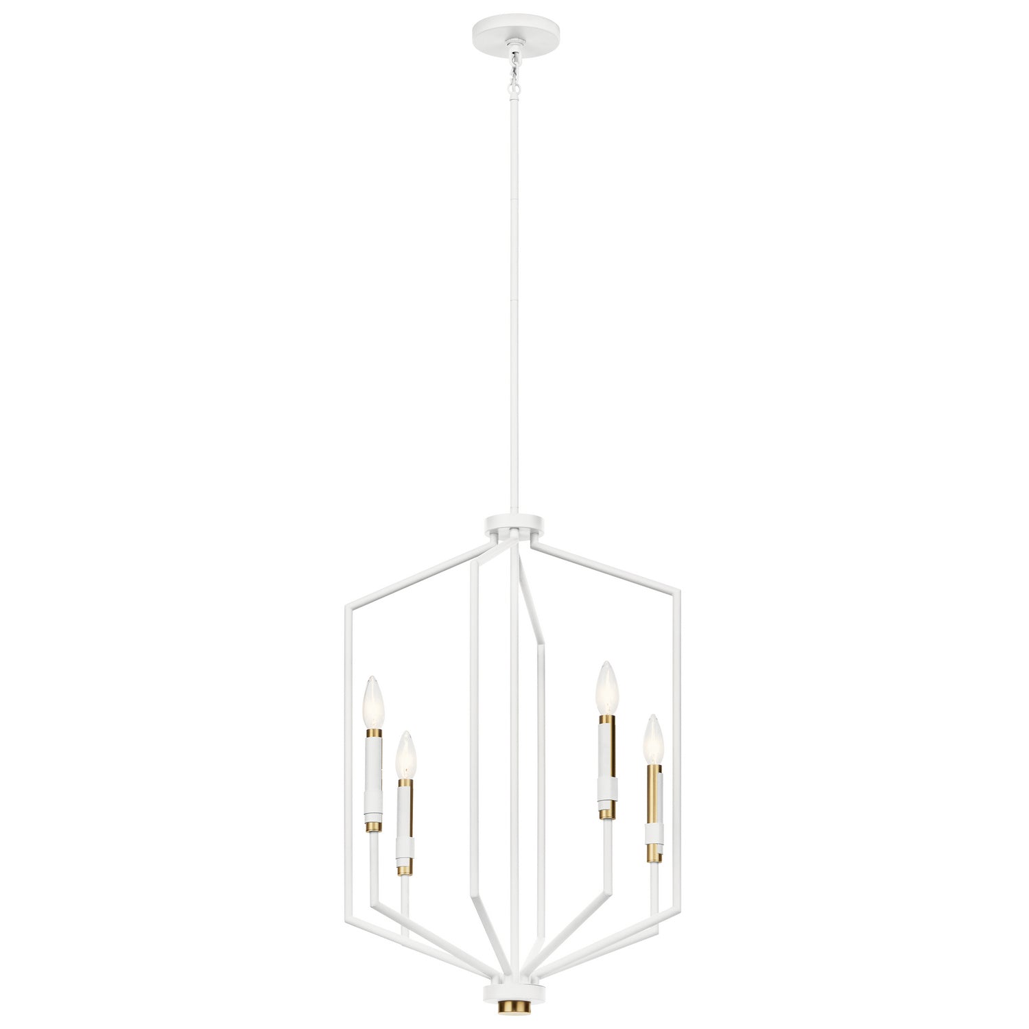 Kichler - 52351WH - Four Light Foyer Pendant - Armand - White