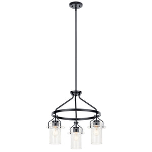 Kichler - 52377BK - Three Light Chandelier - Everett - Black