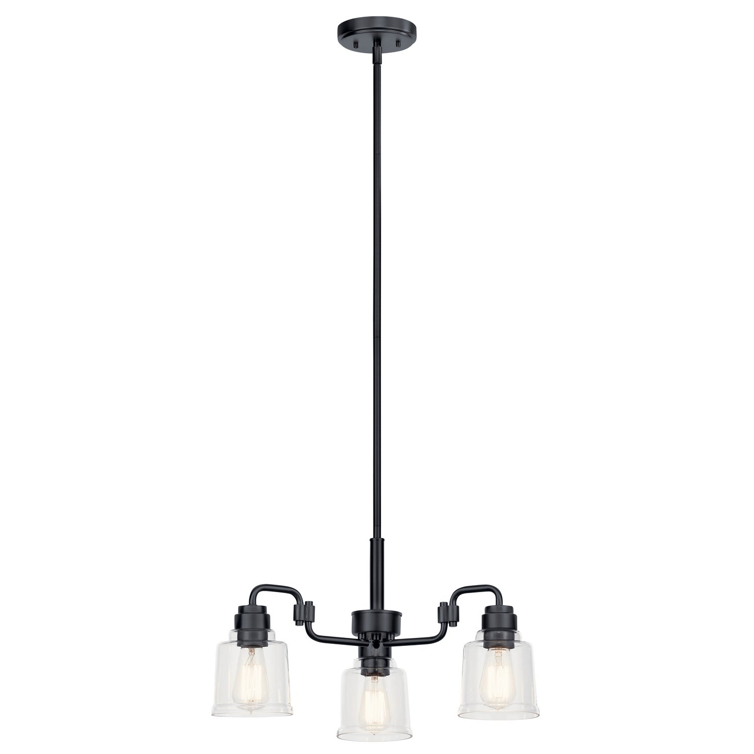 Kichler - 52397BK - Three Light Chandelier - Aivian - Black