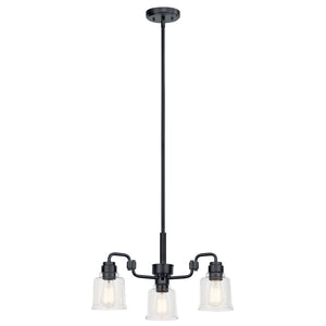 Kichler - 52397BK - Three Light Chandelier - Aivian - Black