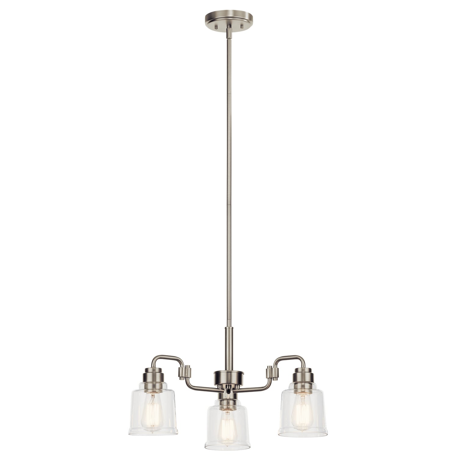 Kichler - 52397NI - Three Light Chandelier - Aivian - Nickel Textured