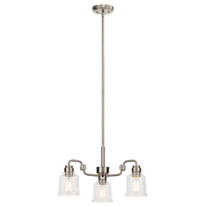 Kichler - 52397NI - Three Light Chandelier - Aivian - Nickel Textured