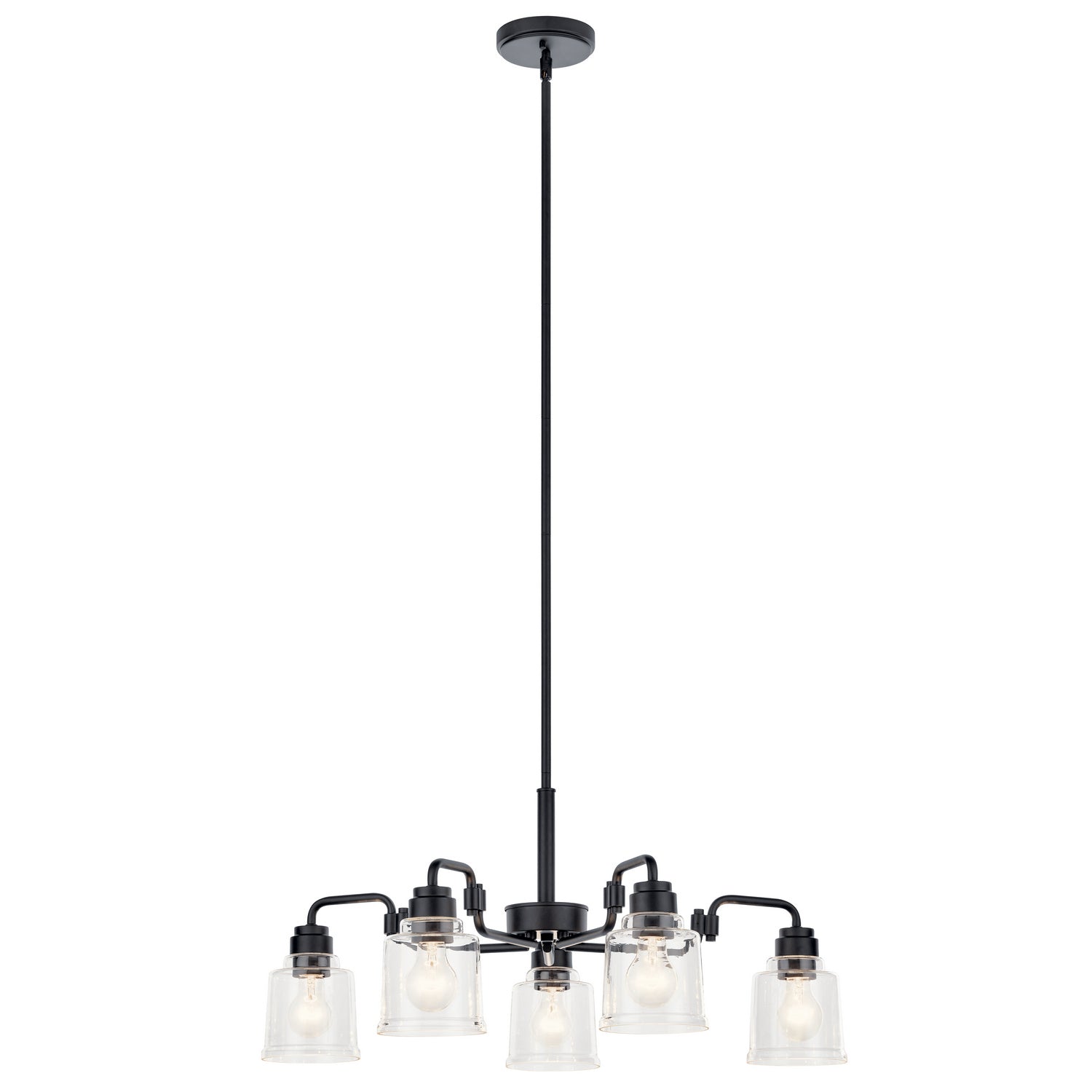 Kichler - 52398BK - Five Light Chandelier - Aivian - Black