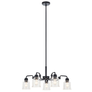 Kichler - 52398BK - Five Light Chandelier - Aivian - Black