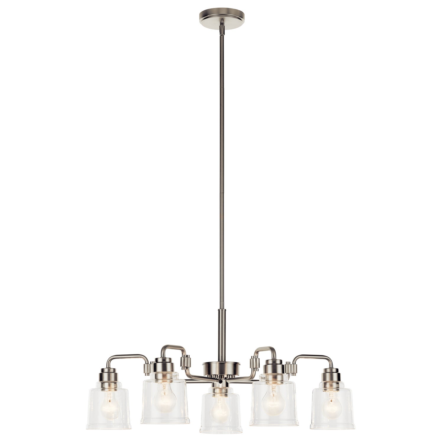 Kichler - 52398NI - Five Light Chandelier - Aivian - Nickel Textured