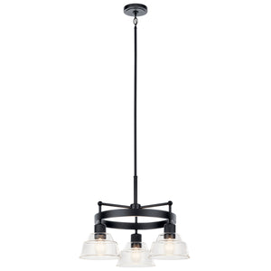 Kichler - 52402BK - Three Light Chandelier - Eastmont - Black