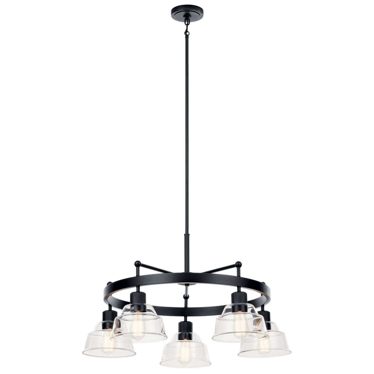 Kichler - 52403BK - Five Light Chandelier - Eastmont - Black