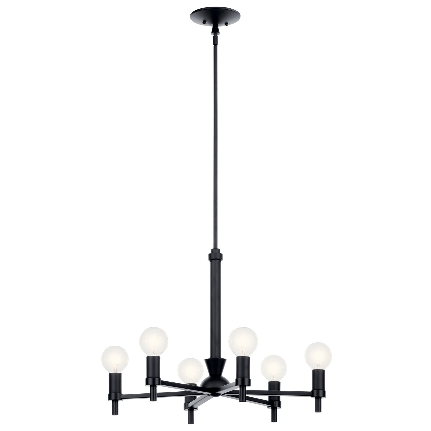 Kichler - 52424BK - Six Light Chandelier - Torvee - Black