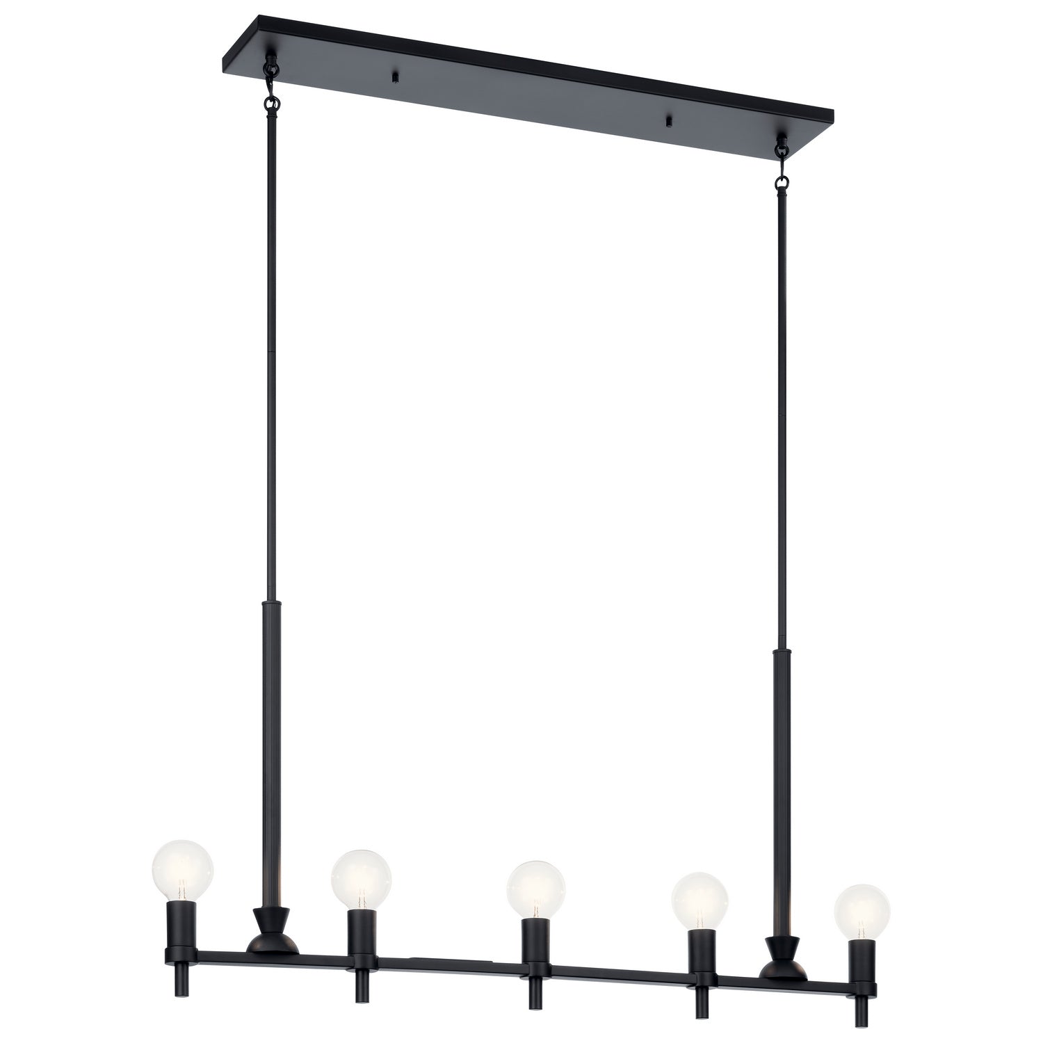 Kichler - 52425BK - Five Light Linear Chandelier - Torvee - Black