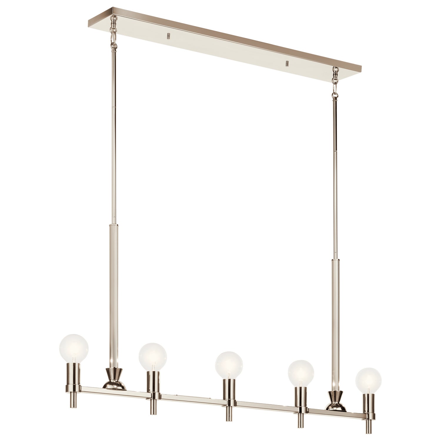 Kichler - 52425PN - Five Light Linear Chandelier - Torvee - Nickel Textured