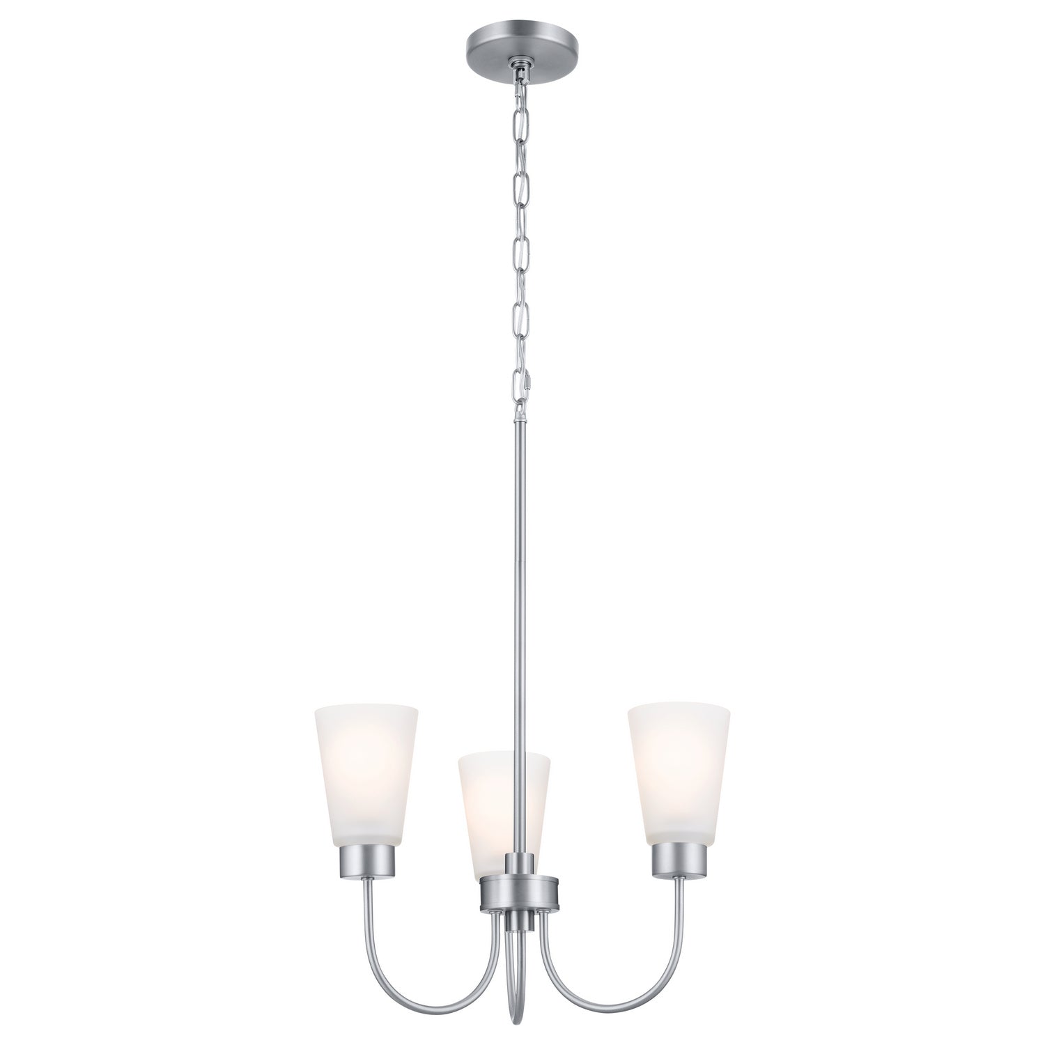 Kichler - 52442NI - Three Light Chandelier - Erma - Brushed Nickel