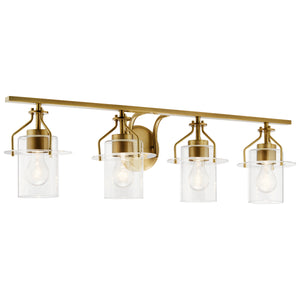 Kichler - 55080NBR - Four Light Bath - Everett - Brushed Brass