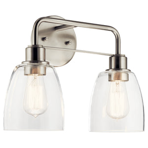 Kichler - 55101NI - Two Light Bath - Meller - Nickel Textured