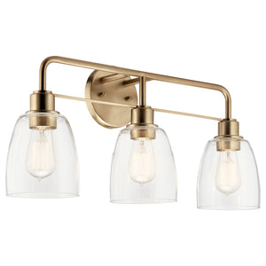 Kichler - 55102CPZ - Three Light Bath - Meller - Champagne Bronze