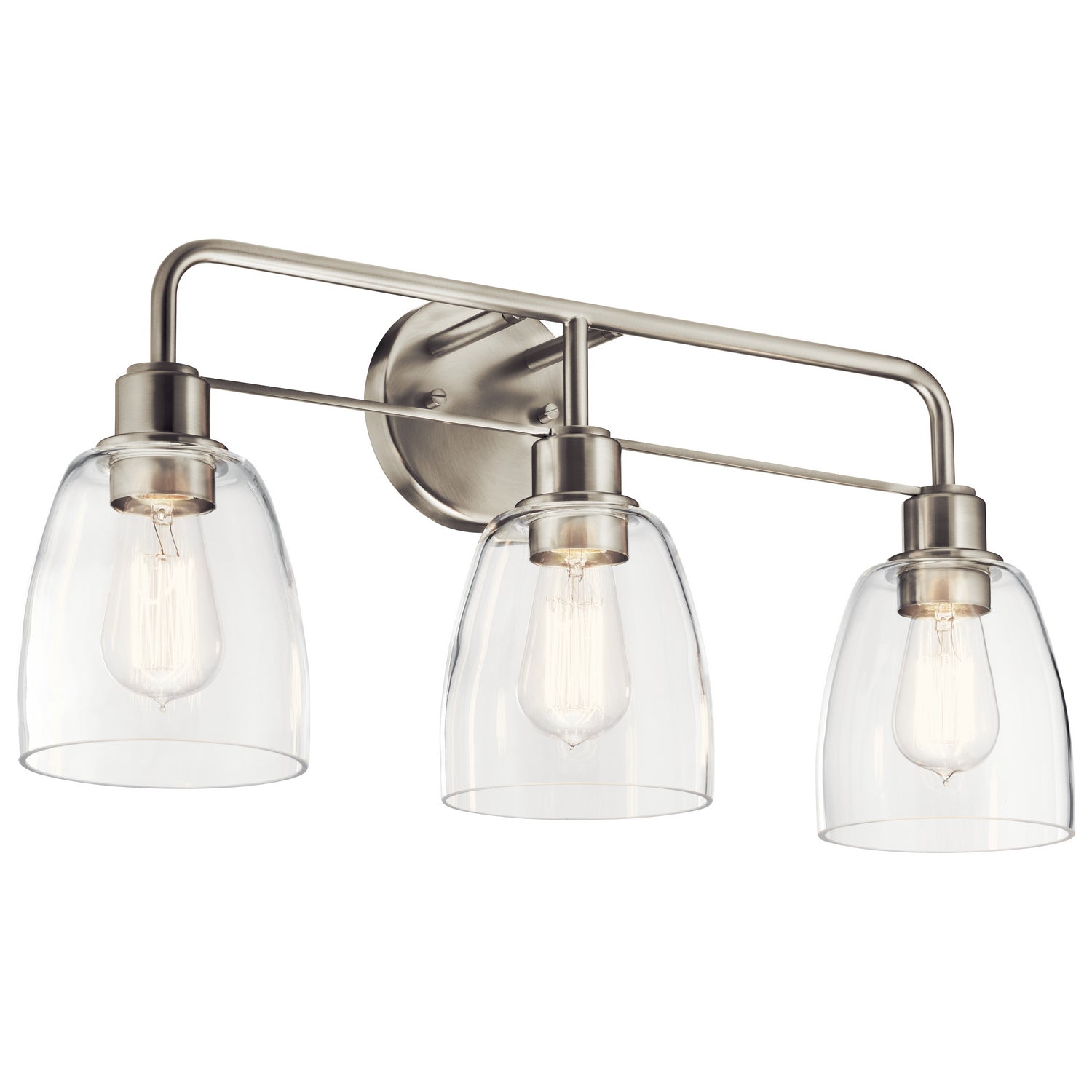 Kichler - 55102NI - Three Light Bath - Meller - Nickel Textured