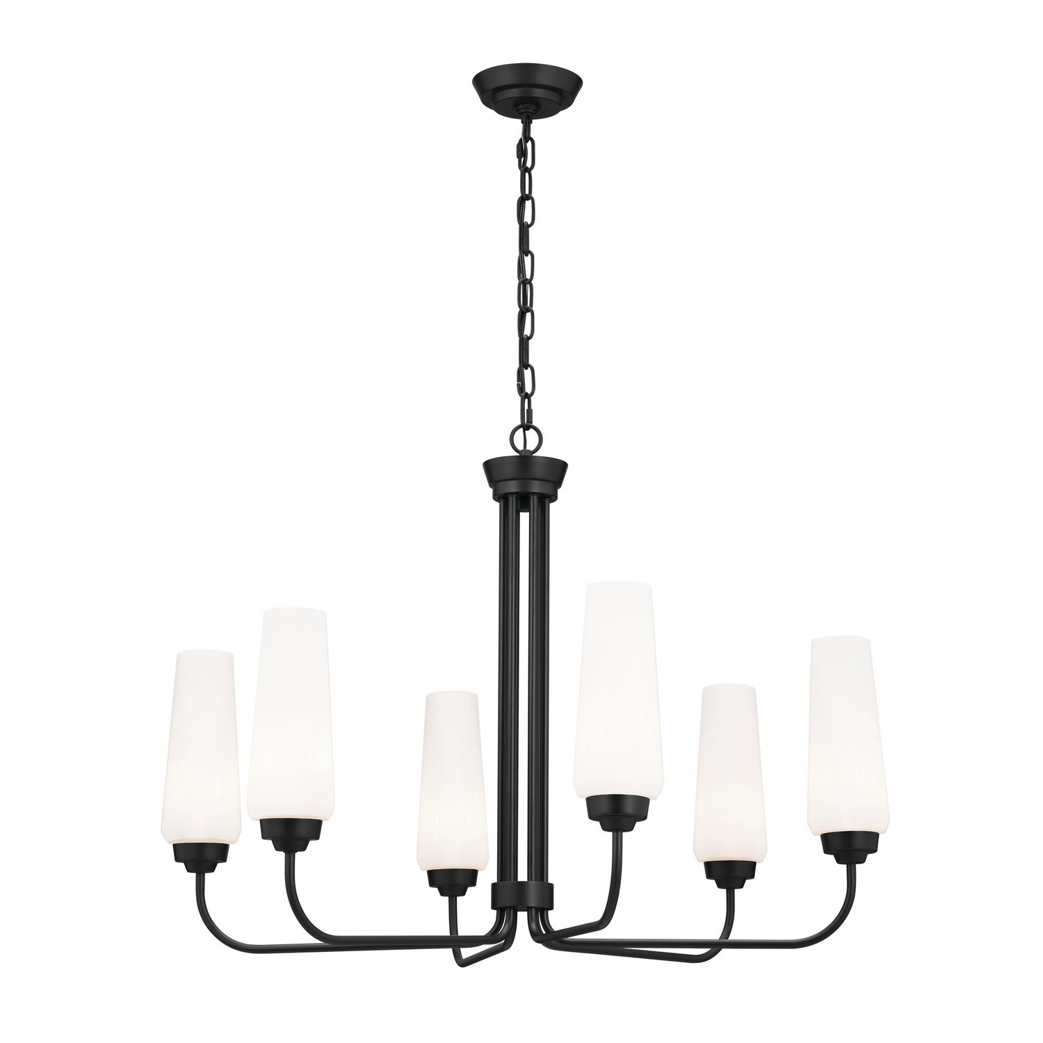 Kichler - 52480BK - Six Light Chandelier - Truby - Black