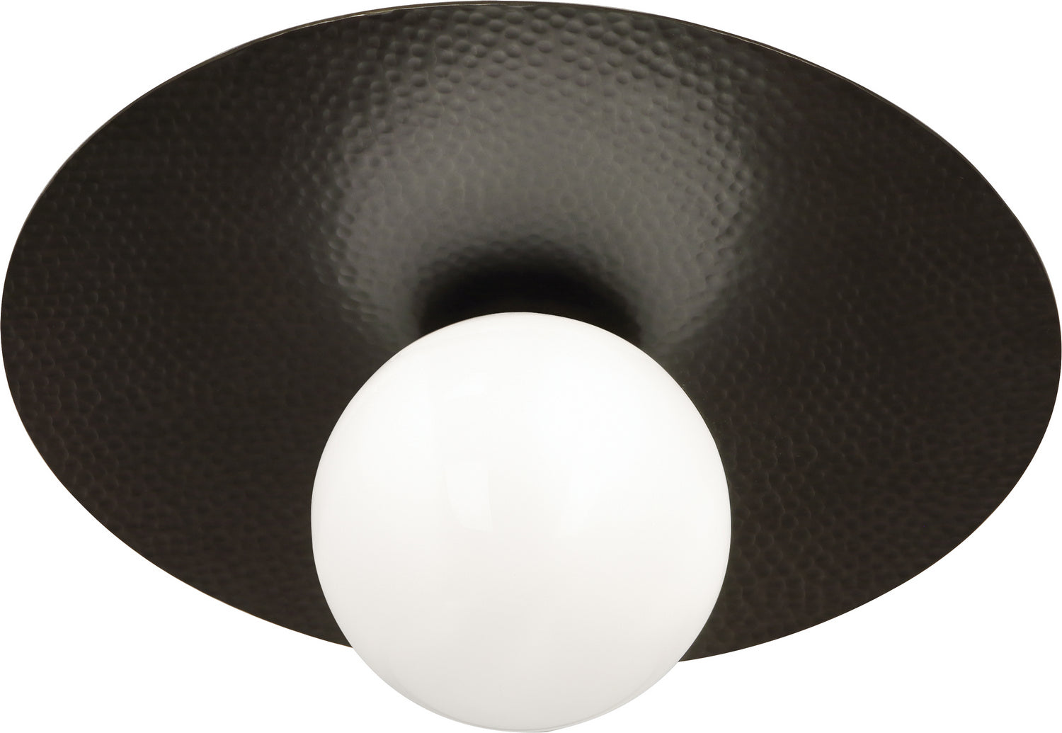 Robert Abbey - Z9875 - LED Flushmount - Dal - Deep Patina Bronze w/White Glass Shade