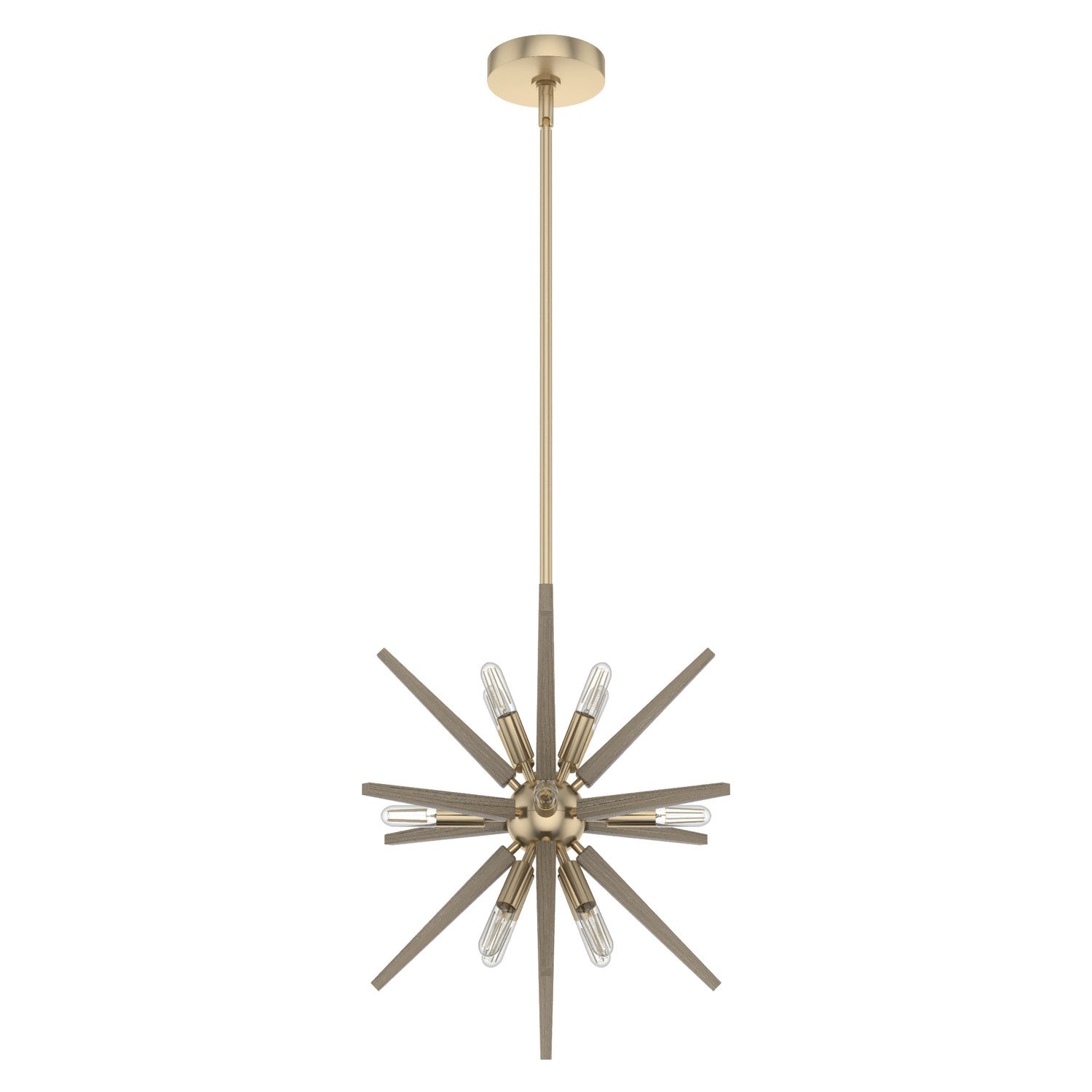 Hunter - 19339 - 12 Light Pendant - Jupiter Star - Alturas Gold