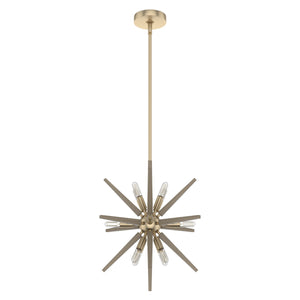 Hunter - 19339 - 12 Light Pendant - Jupiter Star - Alturas Gold