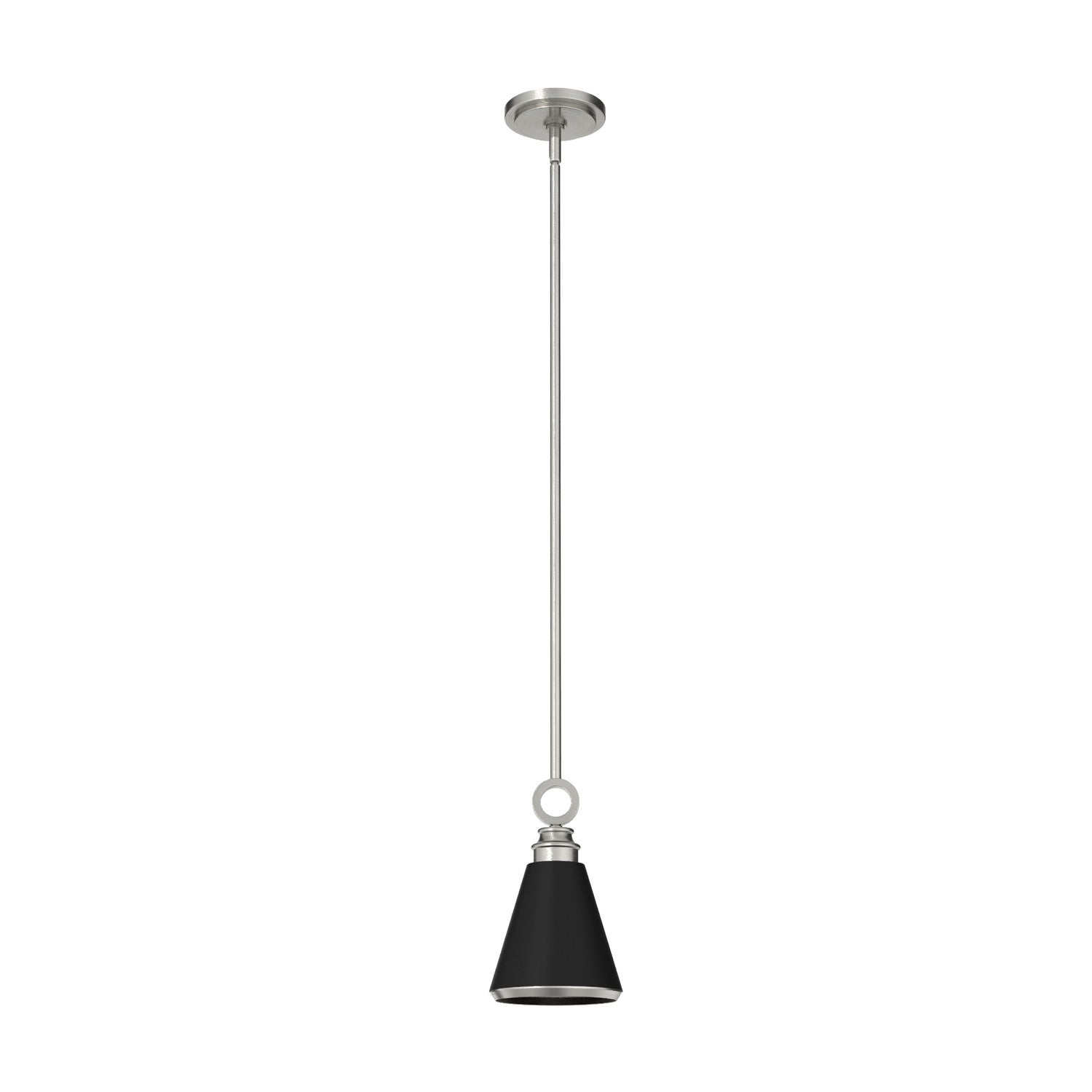Hunter - 19443 - One Light Pendant - Klein - Brushed Nickel