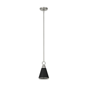 Hunter - 19443 - One Light Pendant - Klein - Brushed Nickel