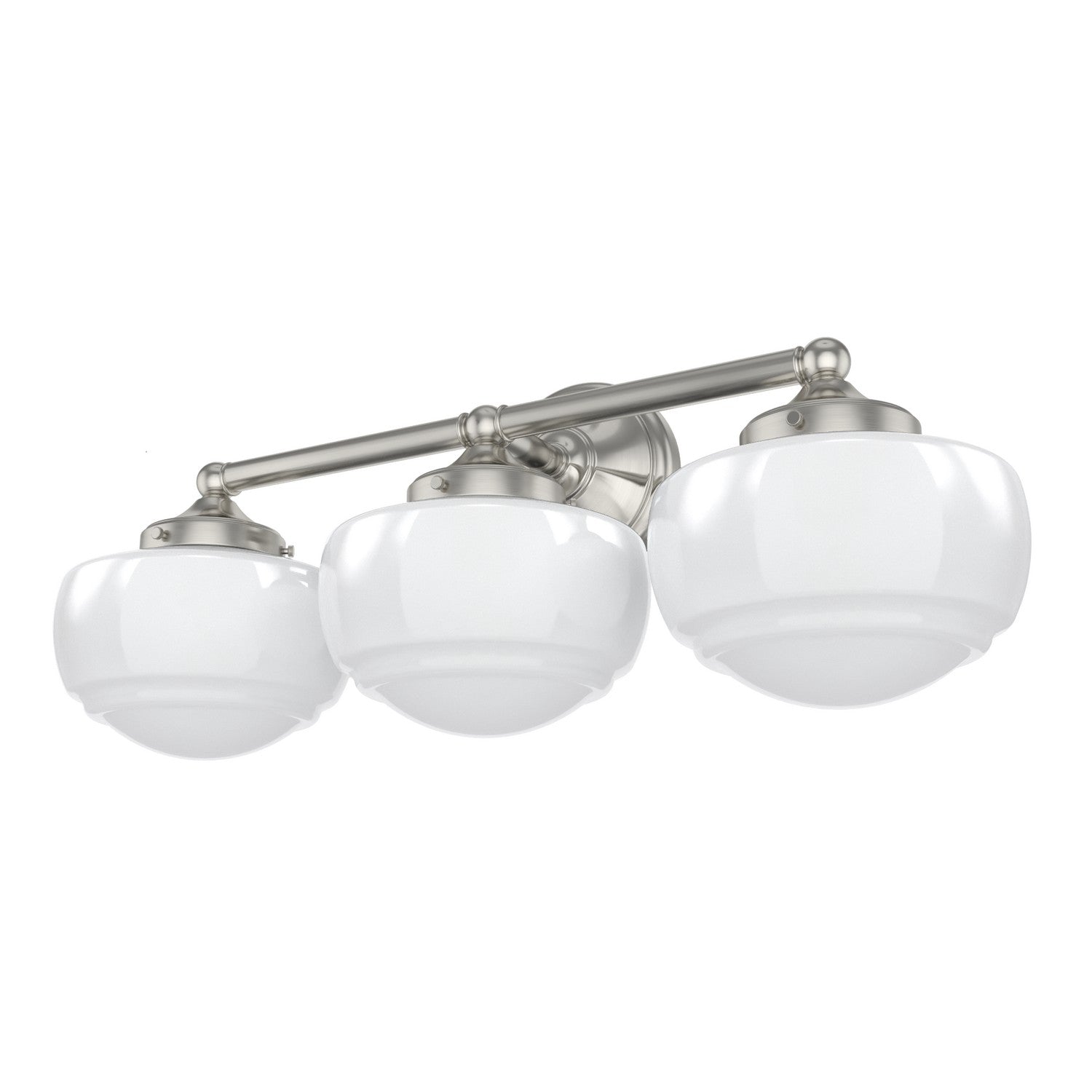 Hunter - 19460 - Three Light Pendant - Saddle Creek - Brushed Nickel